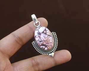 Colgante de Jaspe Caballo Salvaje, Plata de Ley 925, Hecho a Mano, Collar Boho con Piedras Preciosas, Regalo de Joyería para Mamá - Product Image 6