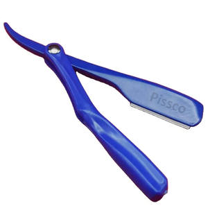 มีดโกนหนวดแบบตรง พับได้ ทำจากสแตนเลส พร้อมใบมีดเปลี่ยนได้ - Product Image 1