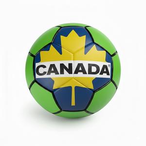 Ballon de football professionnel en cuir PU, taille 5, cousu à la machine, durable, résistant à l'eau, léger, pour entraînement en extérieur - Product Image 1