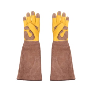 Gants de soudage TIG anti-vibration en cuir pleine fleur grainé robuste certifiés CE avec manchette de sécurité pour la protection des mains - Product Image 1