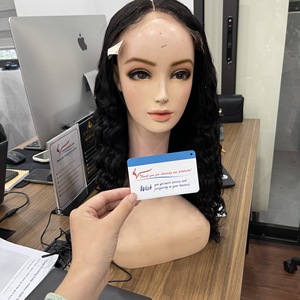 วิกผมลอนคลื่นขนาดใหญ่สำหรับฤดูใบไม้ร่วงวิกผมคนจากเวียดนามไม่หลุดร่วงไม่พันกันพร้อมส่งส่ง - Product Image 6