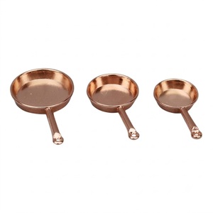 Energinox Wholesale Handcrafted Authentic <b>Copper</b> <b>Frying</b> <b>Pan</b> Cookware With Non Coating Wood Hand Grip For Gas Induction Cooker - Product Image 6