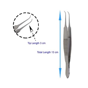 Pinzas de Capsulorrexis Nevyas de Acero Inoxidable con Ejes Rectos, Instrumentos Quirúrgicos Oftálmicos para Cataratas, Maquinaria con Certificación CE - Product Image 3