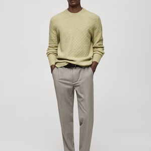 Pull en laine uni décontracté pour hommes et garçons, design personnalisé de haute qualité, pulls pour hommes en gros - Product Image 4