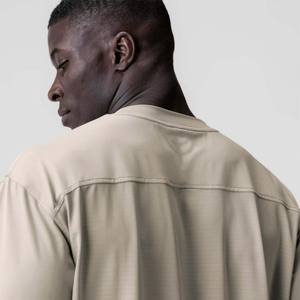 T-shirts pour hommes en coton 100% tricoté, col rond, épaules tombantes, surdimensionnés, pour la gym, le fitness et le yoga, séchage rapide, respirants, OEM ODM, logo personnalisé - Product Image 2