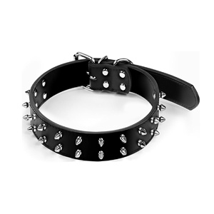 Collar para Perro Hale 100% Cuero Vacuno Puro, de Lujo, Ajustable, Resistente, con Hebilla Ancha y Gruesa para Perros Grandes - Product Image 2
