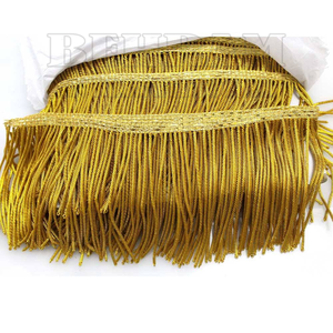 Ribete de Flecos de Oro de Primera Calidad |   Flecos de alambre metálico personalizados para pancartas, banderas, uniformes y vestimentas eclesiásticas - Product Image 2