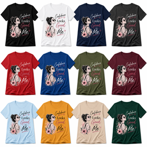 เสื้อยืดคอกลมแขนสั้นสีชมพูสำหรับผู้หญิง ระบายอากาศได้ดี คุณภาพสูง ลายดอกไม้ สวมใส่สบาย ทรงปกติ ผ้าฝ้ายเจอร์ซีย์ 100% สำหรับฤดูใบไม้ผลิ - Product Image 3