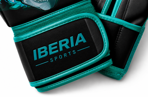 Guantes de Boxeo Negros Premium IBERIA con Estampado de Calavera, Guantes de Entrenamiento de Cuero PU, Logotipo Personalizado OEM, Equipo Deportivo al por Mayor - Product Image 5