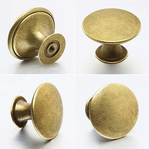 Boutons de meuble en laiton brossé hexagonaux Spring Gold, pour armoires et tiroirs de cuisine, boutons modernes en alliage de zinc - Product Image 3