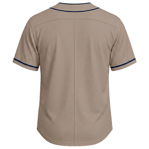 เสื้อเบสบอลผู้ชายสไตล์ใหม่ ปรับแต่งชื่อทีมได้ พิมพ์ลายแบบซับลิเมชั่น ระบายอากาศ แห้งเร็ว ไซส์ใหญ่ แขนสั้น - Product Image 3