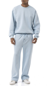 Ensemble de survêtement décontracté pour homme avec logo personnalisé, en molleton épais 480 GSM, séchage rapide, sweat-shirt et pantalon de survêtement, en coton/polyester tricoté uni - Product Image 6