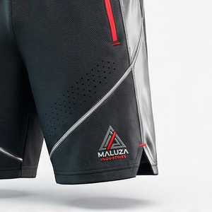 กางเกงขาสั้นเอวยางยืดทรงปกติ ยูนิเซ็กส์ หรูหรา สไตล์สตรีทแวร์ สำหรับฤดูร้อน ระบายอากาศได้ดี แห้งเร็ว เป็นมิตรกับสิ่งแวดล้อม จาก Maluza Industries - Product Image 2