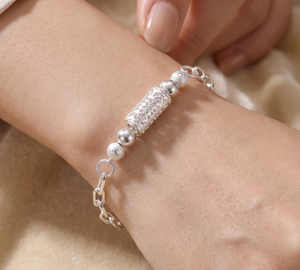 New Arrival Vintage <b>Silver</b> Designer 925 <b>Solid</b> Sterling <b>Silver</b> Handmade Women Chain Link <b>Bracelets</b> Jewelry for Anniversary Gift - Product Image 6