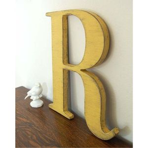 Letra R de Metal Galvanizado Industrial para Decoración de Pared, Letrero Grande con Letras del Alfabeto para Decoración de Hogar, Bodas, Fiestas y Eventos - Product Image 3