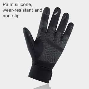 High Quality Unisex Running Gloves Fleece Liner Touch Screen Fingers Waterproof Anti <b>Slip</b> Riding Gloves Manufacturer Oem Service - Product Image 4