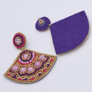 Accesorios de Joyería con Cuentas y Pedrería Bordada, Ligeros, con Diseño Floral, para Novias, Bodas y Fiestas, por MD HANDICRAFTS - Product Image 2