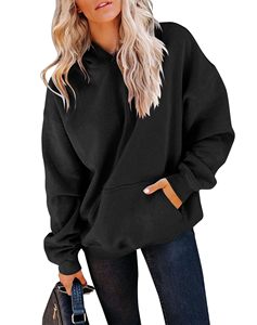 Sudadera con capucha para mujer, estilo jersey, holgada, cómoda y duradera, de tela de moda, superventas, para invierno, venta al por mayor - Product Image 5