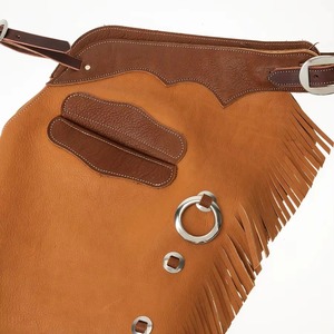 Chaps de ferrier en daim personnalisés, robustes, réglables, pour le protection des jambes lors du sablage des sabots, équipement de travail de protection pour fermeurs - Product Image 3