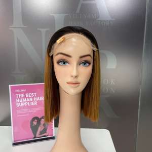 Vente en gros d'extensions de cheveux vierges vietnamiennes 100% perruque super doublement étirée avec pour Ombre Brown Natural Wave & Loose Deep Wave Styl - Product Image 1