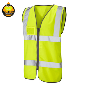 Custom Logo High Visibility Traffic Safety Vest Construction Worker Roadway Work Security Night Safety Clothing Vest - Product Image 4