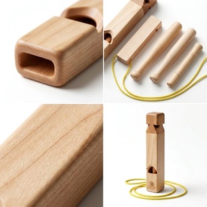 นกหวีดรถไฟไม้แบบดั้งเดิม เสียงรถไฟแท้ๆ ของเล่นงานฝีมือทำมือ - Product Image 6