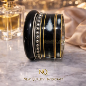 Luxury Resin Metal <b>Bangles</b> <b>Set</b> for Women Handmade Designer Ethnic Bracelet <b>Set</b> Traditional Indian Wedding Jewelry - Product Image 1