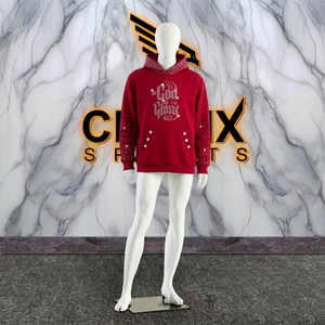 Fabricante de Ropa OEM, Sudadera con Cierre y Pedrería con Logotipo Personalizado y Pantalones Deportivos, Conjunto de 2 Piezas, Trajes Deportivos para Hombre - Product Image 6