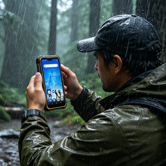 UNIWA F910 4G Android Phone 6.23" FHD+ Helio G85 6GB+128GB 10000mAh 48MP NFC IP68 Rugged Smartphone