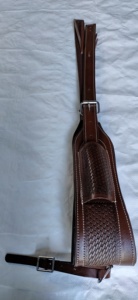 Sangle de flanc et de ventre en cuir premium pour cheval de style western, personnalisée pour l'équitation à taille haute - Product Image 2