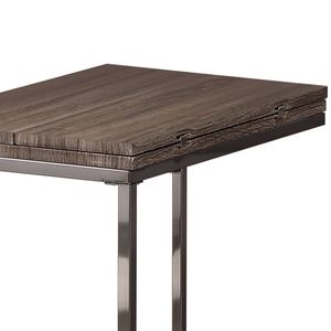 Tavolino da Caffè Espandibile Grigio e Nero Effetto Invecchiato con Design Unico - Product Image 3