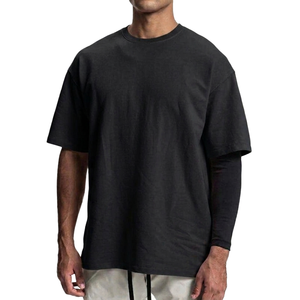 Camiseta Lisa de Algodón 100% de Punto Grueso Oversize, Diseño Personalizado Vintage, Venta al por Mayor Directa de Fabricante - Product Image 2