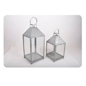 Lanternes décoratives en acier galvanisé et en verre, écologiques, faites à la main, décoration d'intérieur pour Noël, nouveauté - Product Image 4