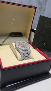 Montres de luxe automatiques Hip Hop avec diamants VVS1, montre Moissanite Iced Out pour hommes avec boîte - Product Image 5