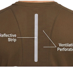 Camiseta Deportiva para Hombre, Ajustada, Reflectante, 100% Poliéster, Manga Corta, para Gimnasio, Secado Rápido, Compresión - Product Image 6