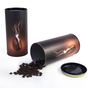 กระป๋องกระดาษสุญญากาศพร้อมฝาโลหะ บรรจุภัณฑ์ทรงกระบอกคราฟท์แบบกำหนดเองสำหรับชา กาแฟ เครื่องเทศ ผู้ผลิต OEM - Product Image 2