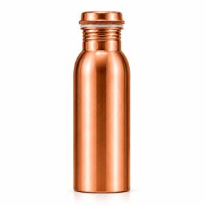 Botella de Agua de Cobre Pulido con Tapa, Botella de Metal Reutilizable para Viajes, Hogar, Oficina, Regalo, Hotel, Restaurante, Utensilios de Cocina - Product Image 2