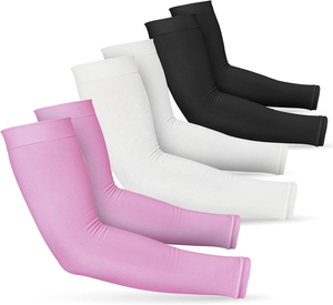 Manchons de cyclisme unisexes en polyester et élasthanne à séchage rapide, noir, bleu, violet, pour adultes, avec logo personnalisé - Product Image 4