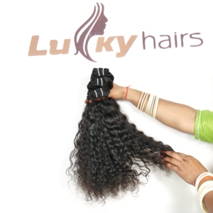 Mèches de cheveux vierges bruts vietnamiens, sans traitement chimique, cuticules alignées, bouclées, couleur noire naturelle, pour tissage, en gros, bon marché, texture profondément ondulée - Product Image 4