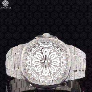 Montre de luxe pour homme Charm Jewels en acier inoxydable, cadran de 40 mm, cristal saphir, analogique, mécanique, résistante à l'eau 10 bars, date automatique - Product Image 1
