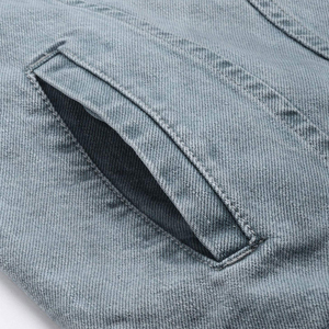 Veste en jean bleue pour homme de haute qualité en gros, veste en jean graffiti, vêtements décontractés sur mesure, veste en jean personnalisée pour homme - Product Image 5