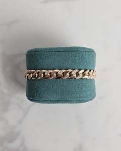 สร้อยข้อมือชุบทองคำขาว S925 ประดับมุกน้ำจืดและคริสตัล ดีไซน์ลายเรขาคณิต หรูหรา เหมาะสำหรับทุกเพศ ใส่ได้ทุกวัน - Product Image 2