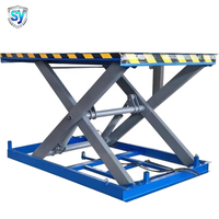 Plateforme élévatrice à ciseaux fixe SY CE, plateforme élévatrice à double ciseaux, table élévatrice haute capacité pour le chargement de marchandises