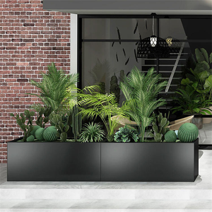 Jardinière en métal pour décoration extérieure, pots et jardinières en acier corten - Product Image 3