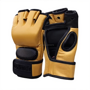 Gants de boxe MMA professionnels en cuir avec doublure intérieure épaissie pour fermeture, légers, respirants, séchage rapide, pour l'extérieur - Product Image 1