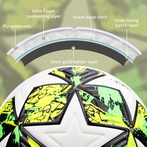 Balón de Fútbol Personalizado 2026, Talla 5, PU, PVC de Primera Calidad, Termosellado, Impermeable, para Entrenamiento y Partidos, con Logo Impreso, para Deportes de Equipo y Carreras - Product Image 2