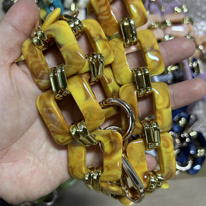 High Quality Purse Resin Chain Handle <b>Strap</b> Acrylic Chain <b>Replacement</b> <b>Straps</b> for <b>Handbag</b> - Product Image 4