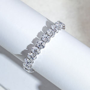 10K Yellow Gold 1.5ct E VVS2 Oval Lab Grown Diamond Tennis <b>Bracelet</b> Luxury Chain Fine Jewelry For Women Factory Wholesale Direct - Product Image 3