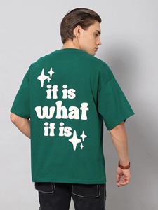 Camiseta Oversize para Hombre al por Mayor con Estampado Puff, Corte Holgado, Hombro Caído, Manga Corta, Cuello Redondo, Algodón, Estilo Urbano, Logotipo Personalizado - Product Image 2