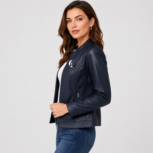 Veste en cuir élégante pour femme, conçue pour le confort, la confiance et une mode intemporelle, qui rend chaque tenue moderne et élégante. - Product Image 2
